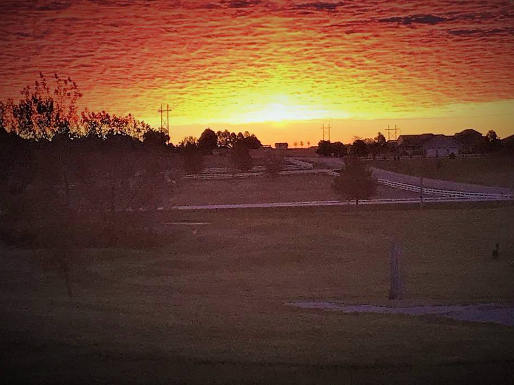 Golf course at sunrise